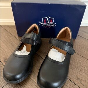 First Semester Black Kids Dress Shoes